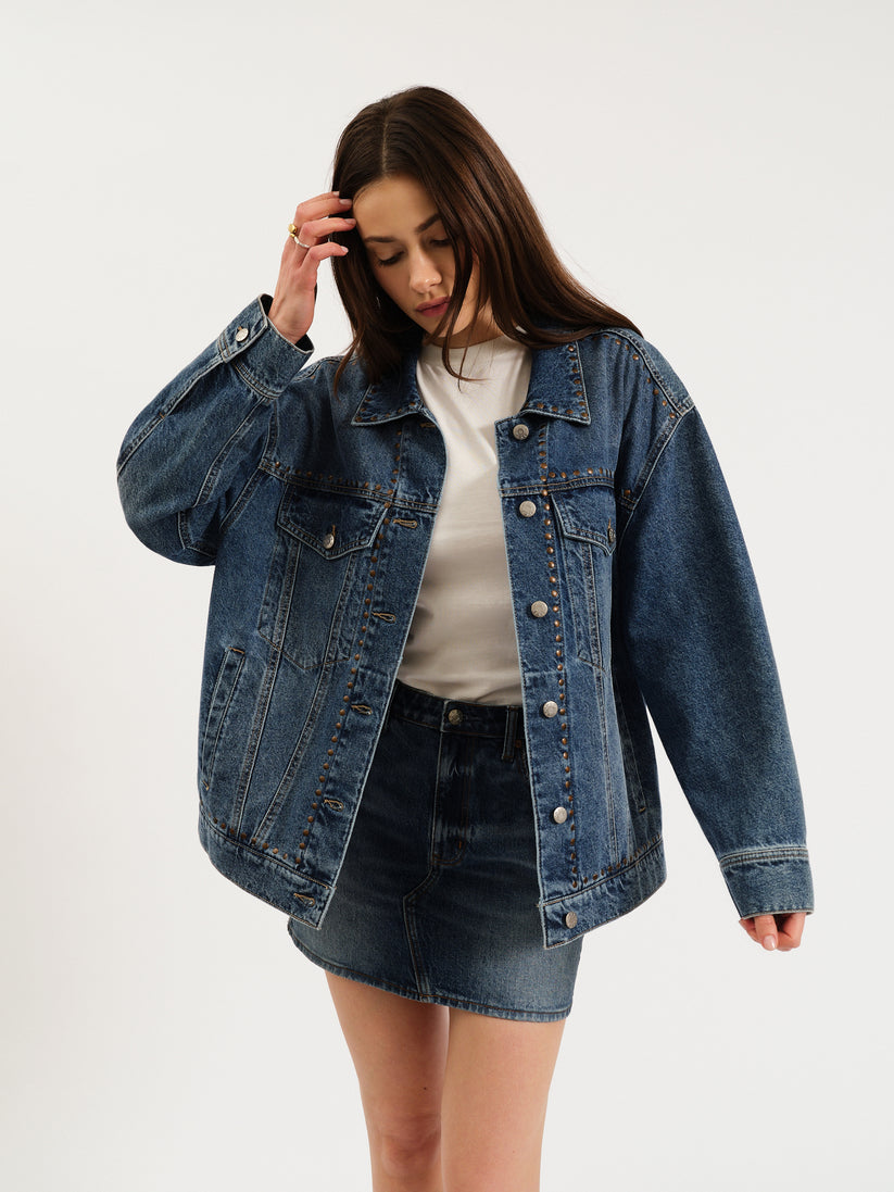 Beau Boyfriend Jacket - Vintage Blue