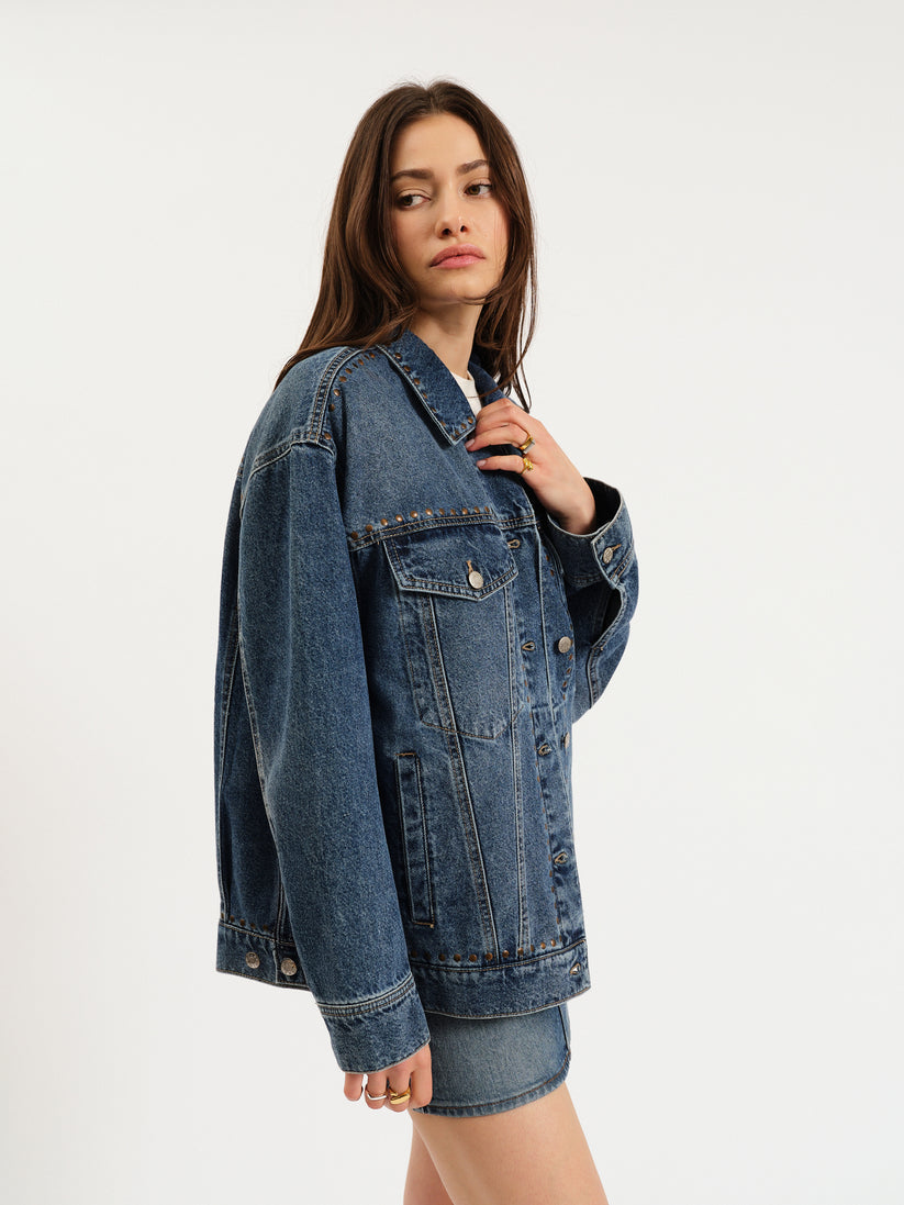 Beau Boyfriend Jacket - Vintage Blue