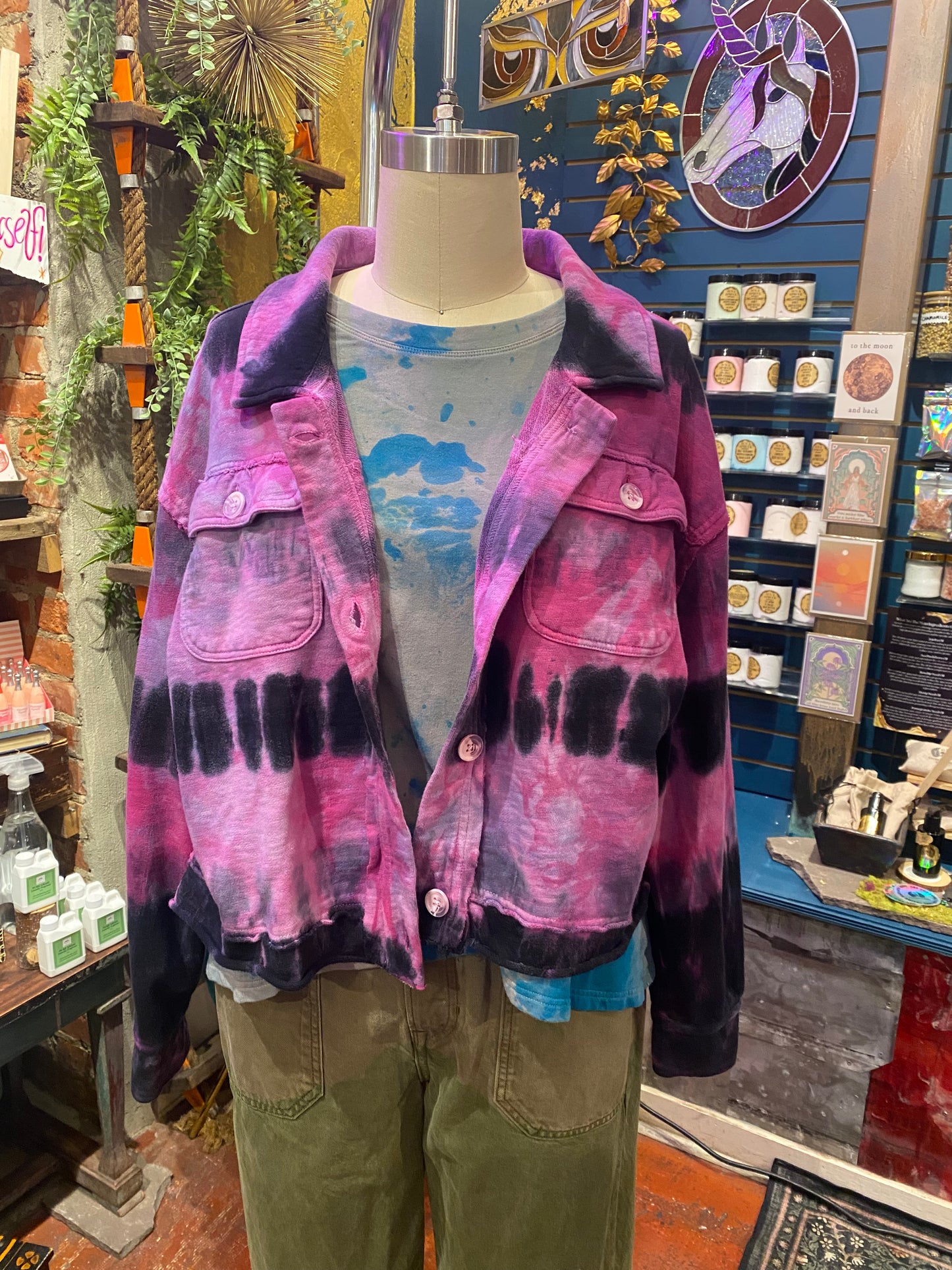Custom Dyed Jacket - Purple