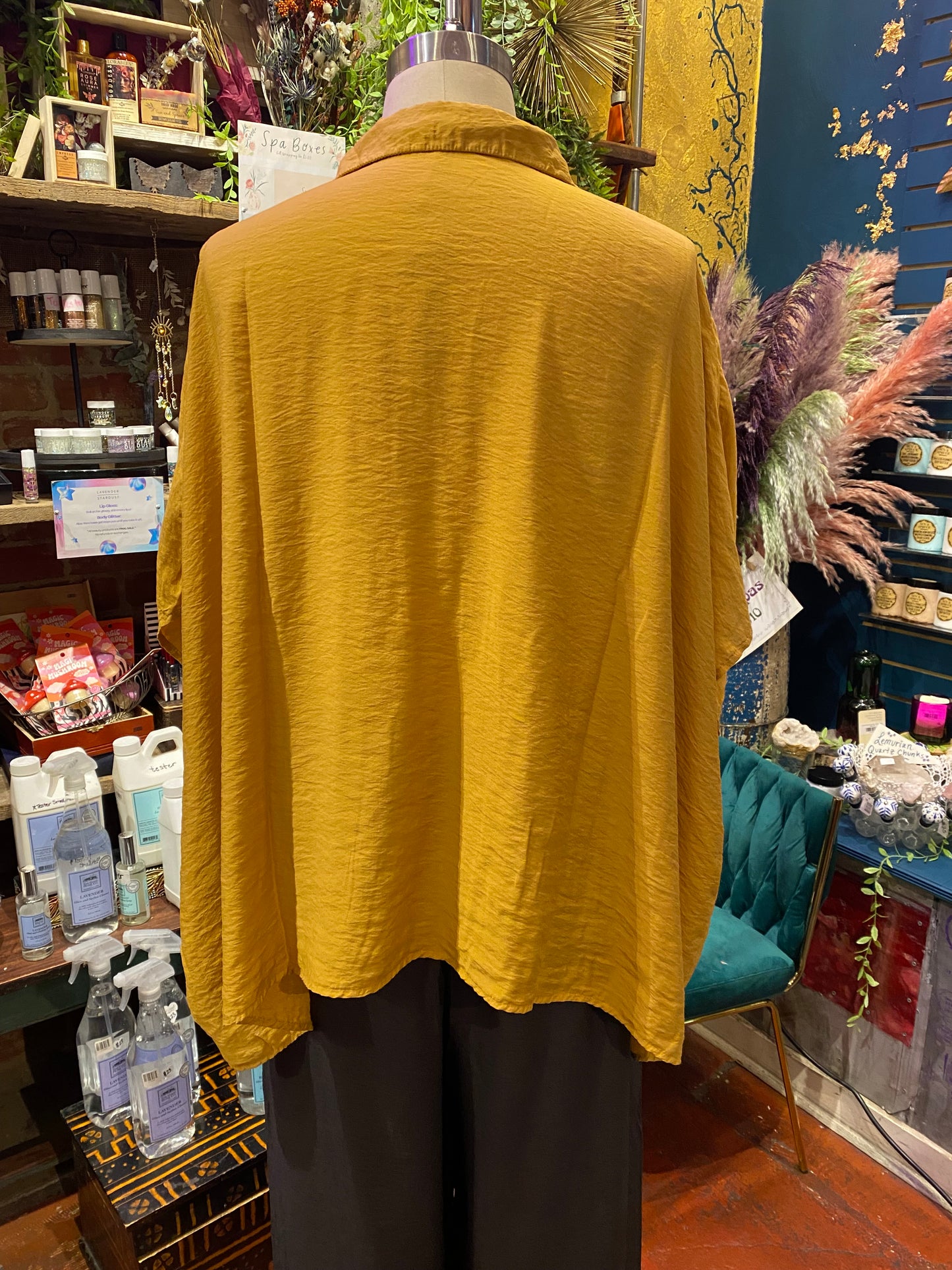 Oversized Button-Down Shirt - Manuka
