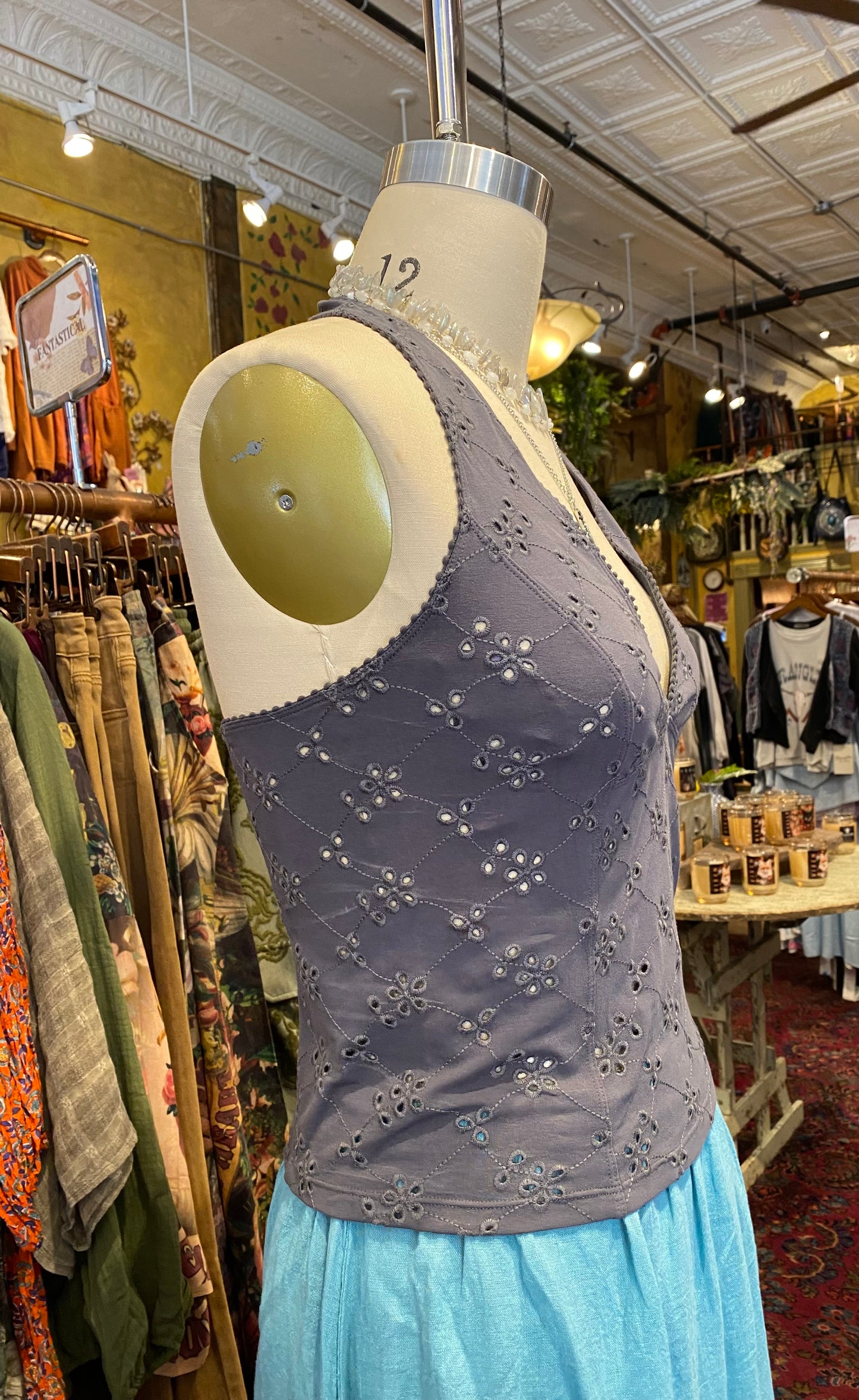 Full Bloom Halter Top - Plum Kitten