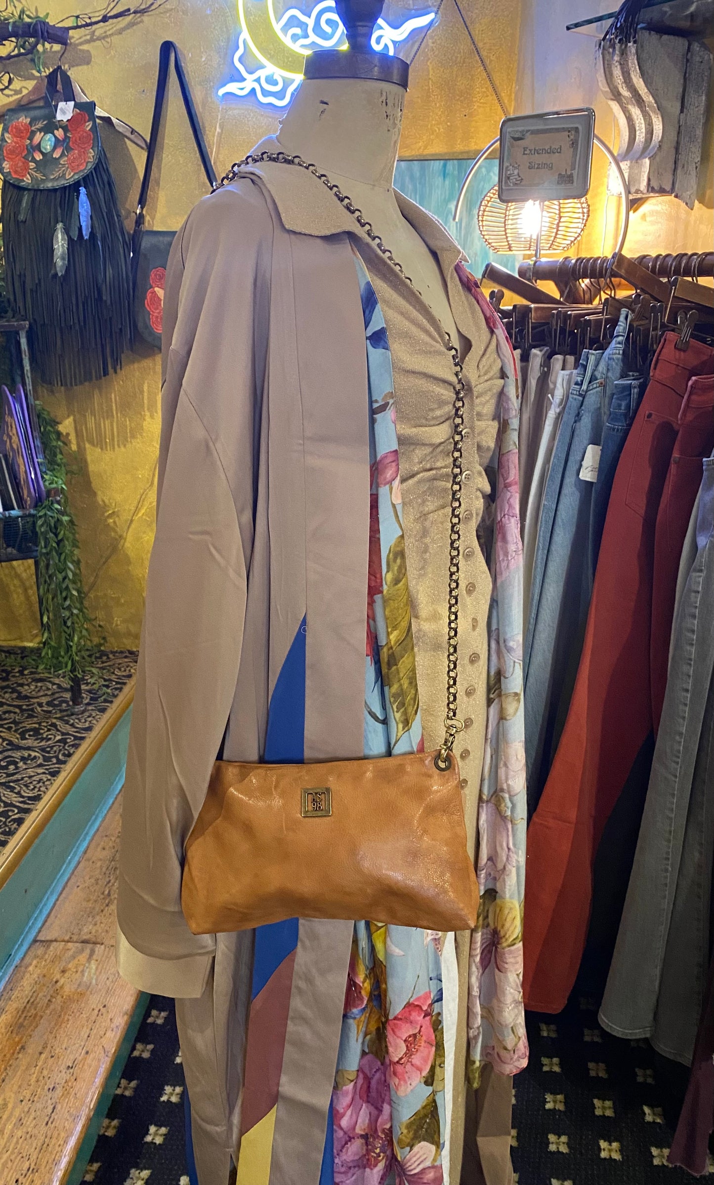 Chain Crossbody - Camel