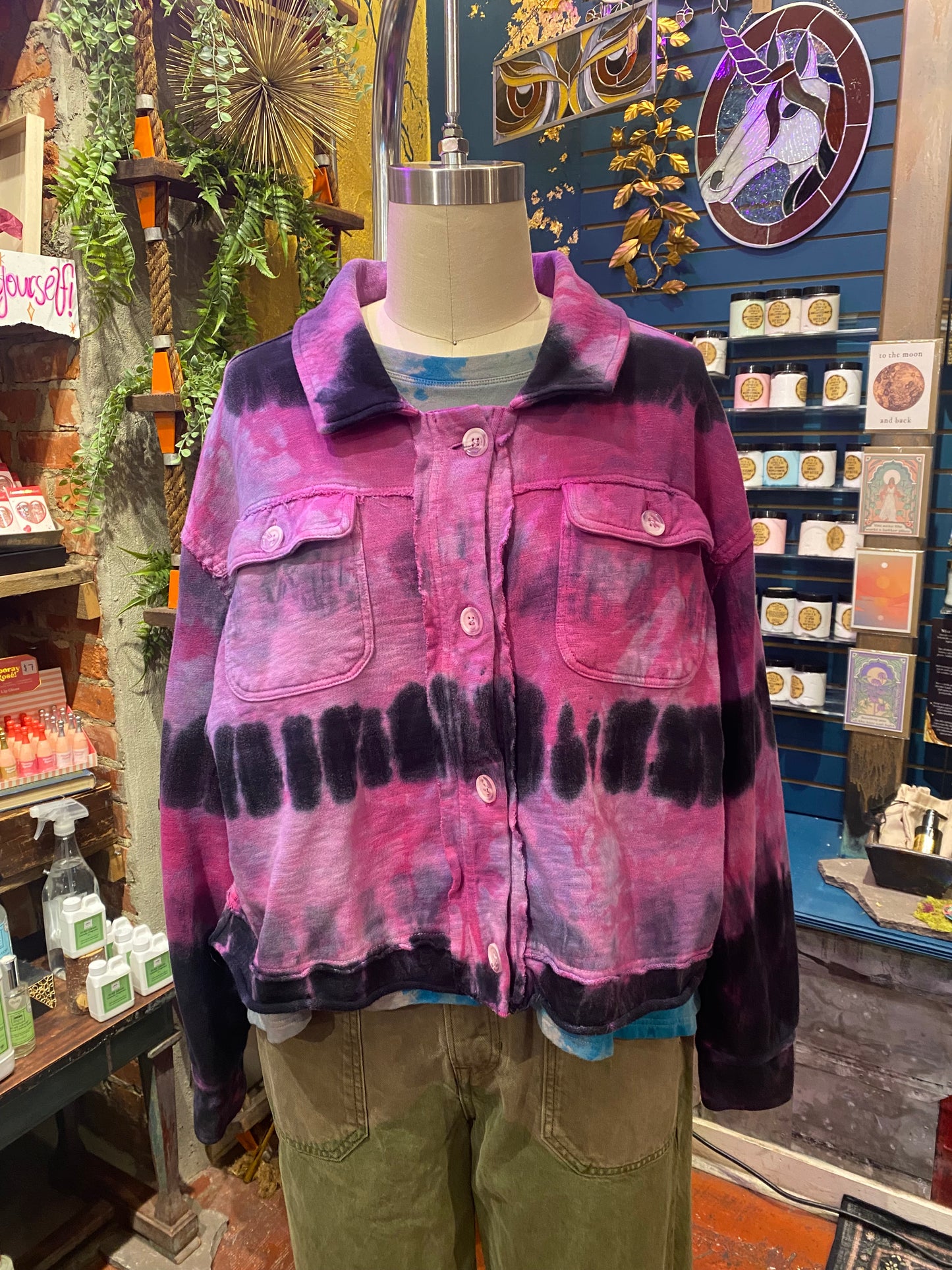 Custom Dyed Jacket - Purple