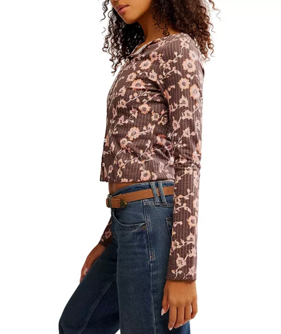 Tilly Long Sleeve Print - French Chocolate Combo