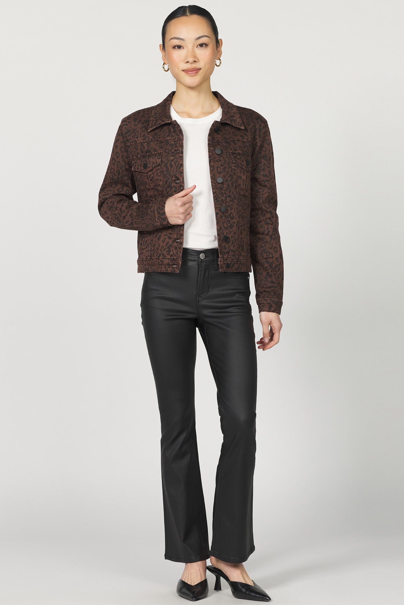 Ainsley Novelty Jacket - Brown Leopard