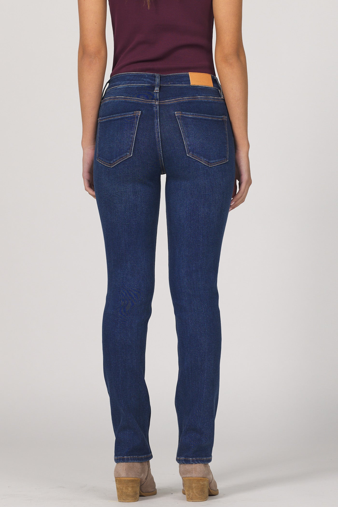 Blaire Mid Rise Straight Leg Jean - Palmira