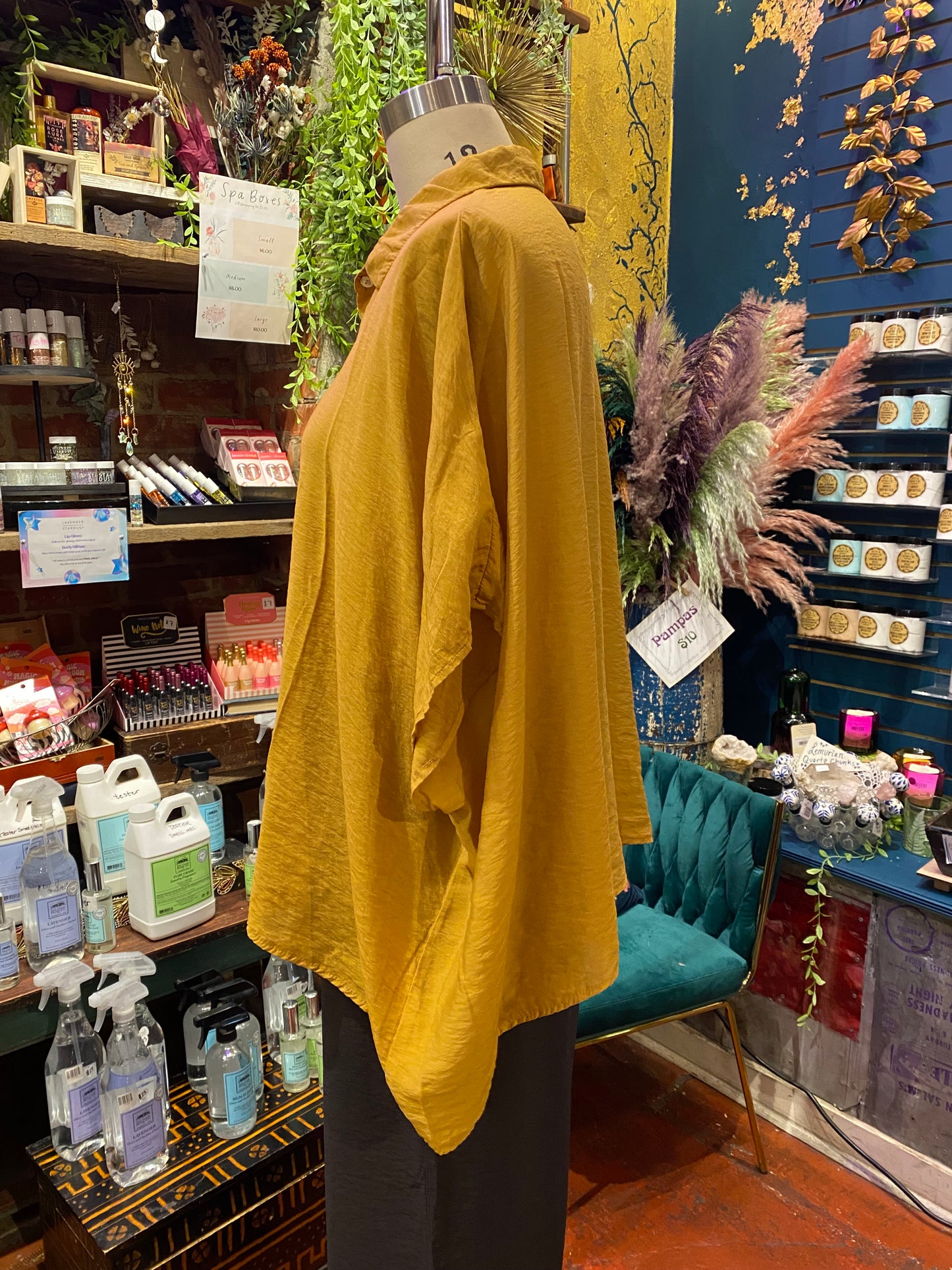 Oversized Button-Down Shirt - Manuka