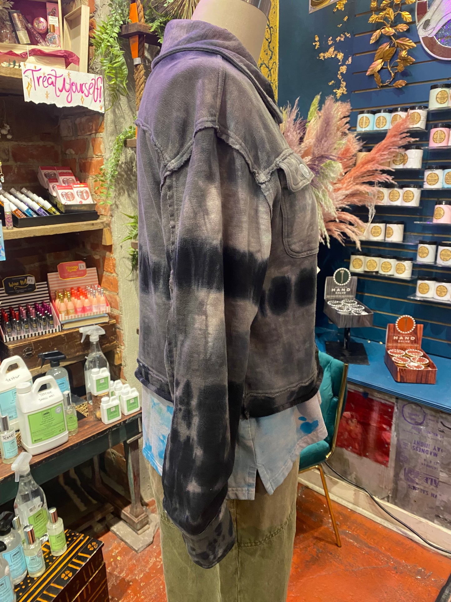 Custom Dyed Jacket - Storm Cloud