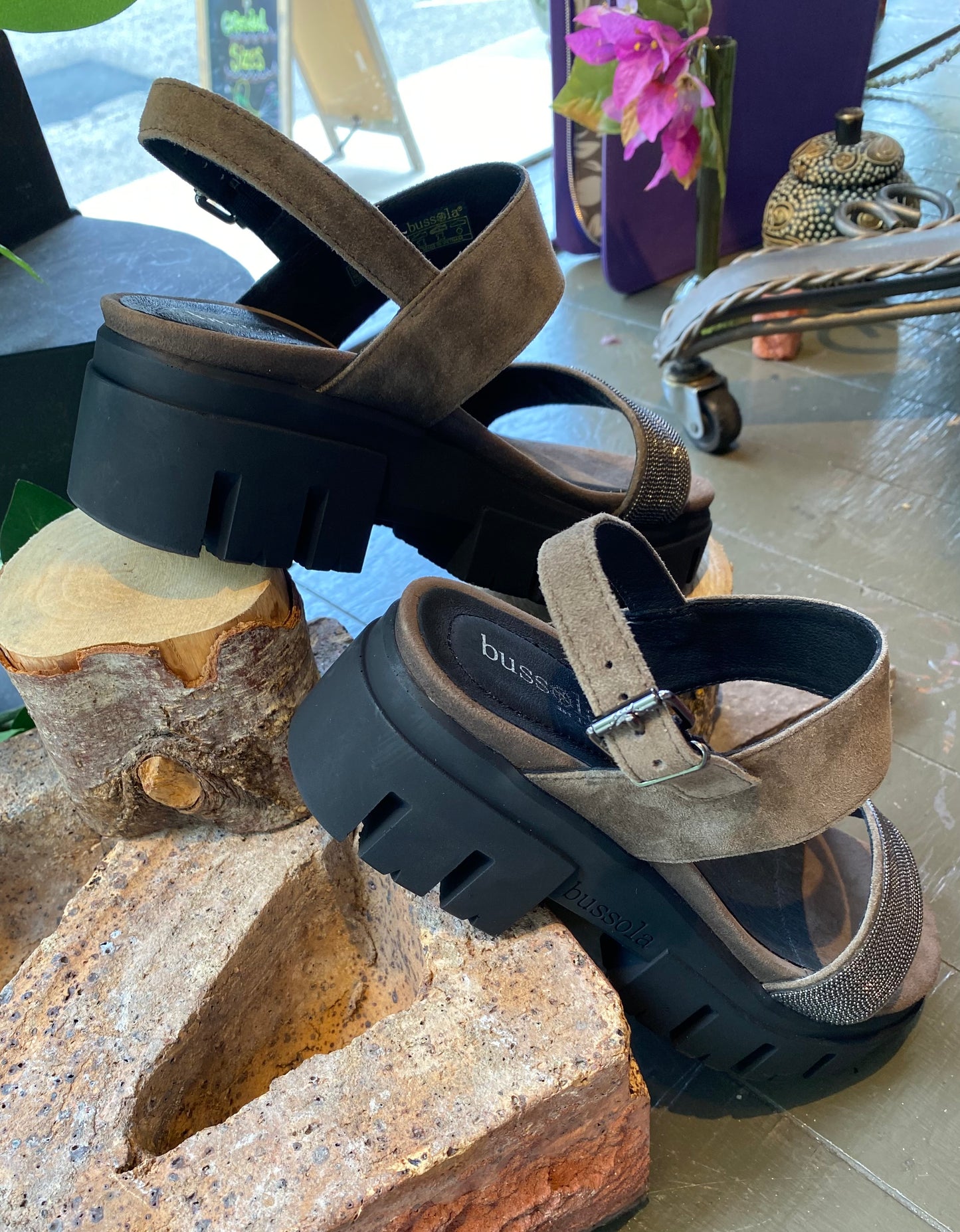 Colleen Sandal - Taupe Suede