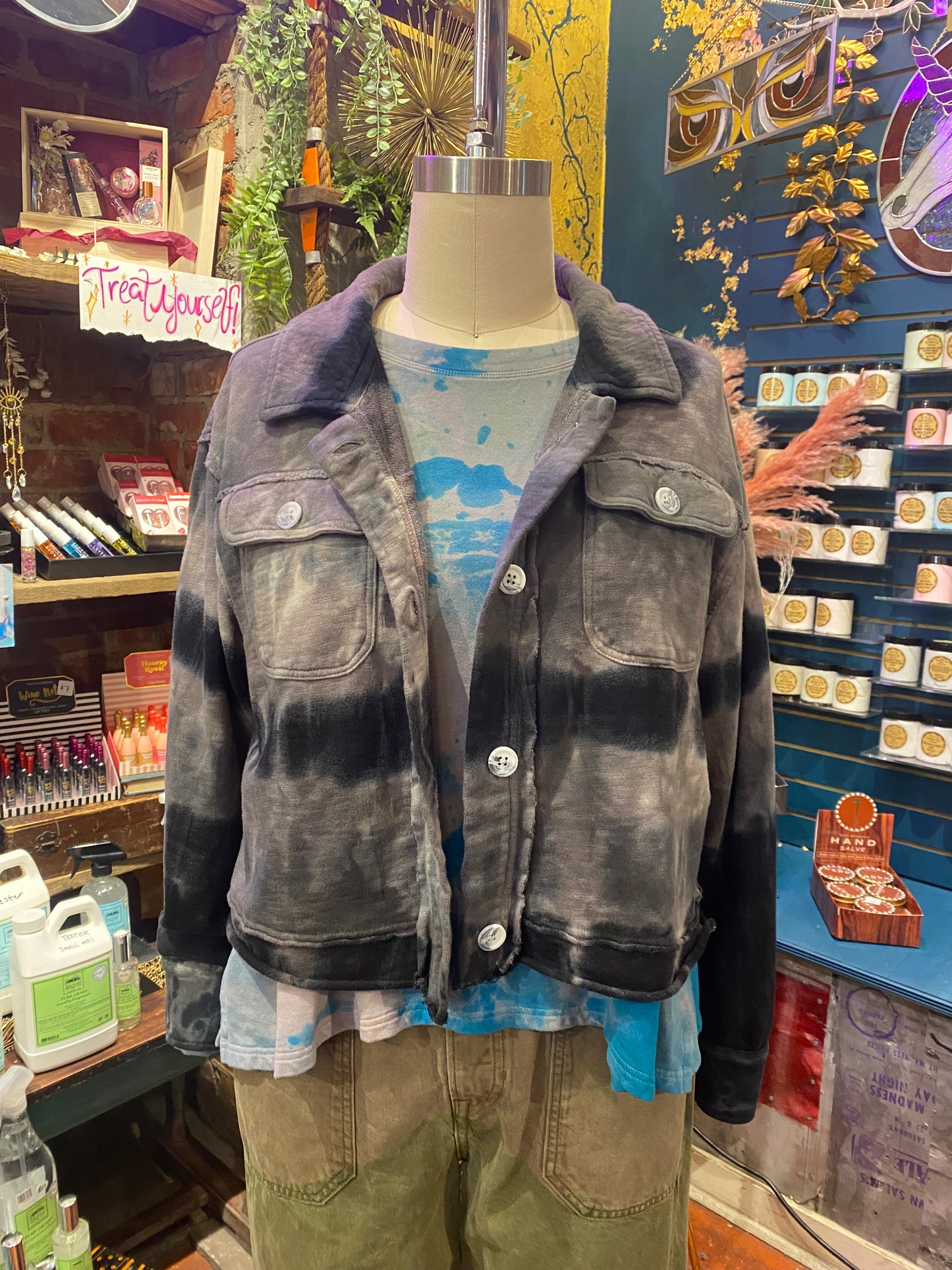 Custom Dyed Jacket - Storm Cloud