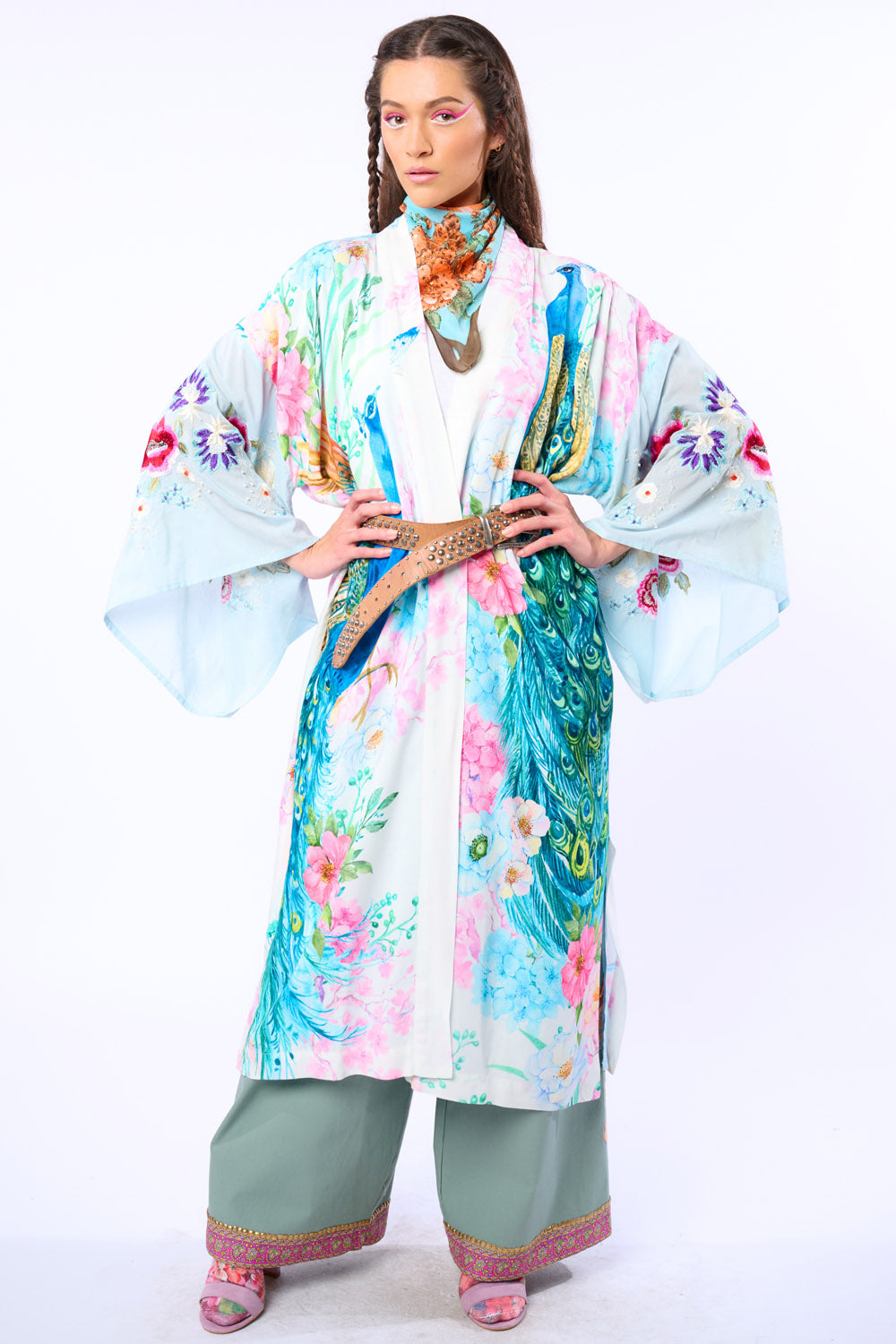 Morning Glory Kimono - White