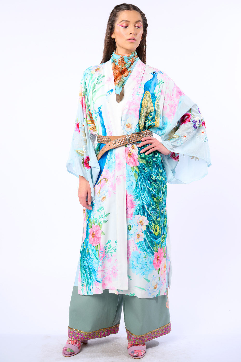 Morning Glory Kimono - White