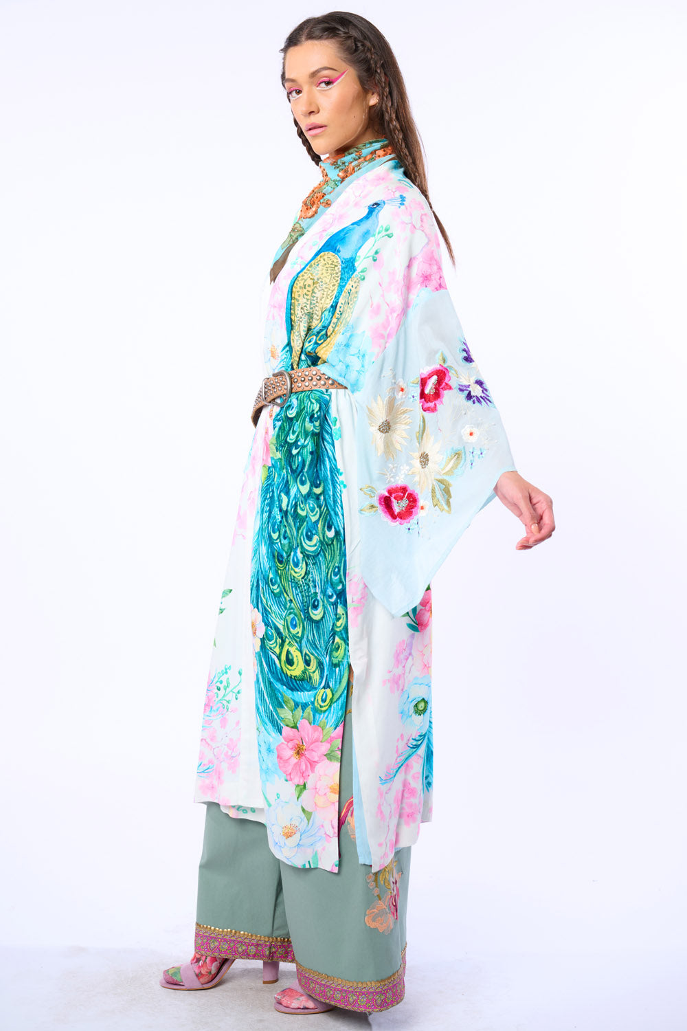 Morning Glory Kimono - White