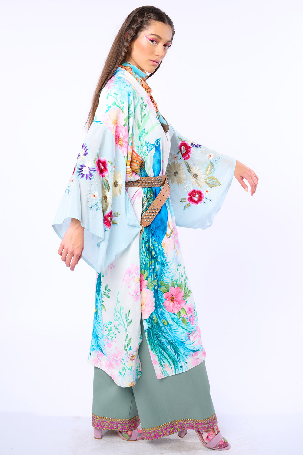 Morning Glory Kimono - White