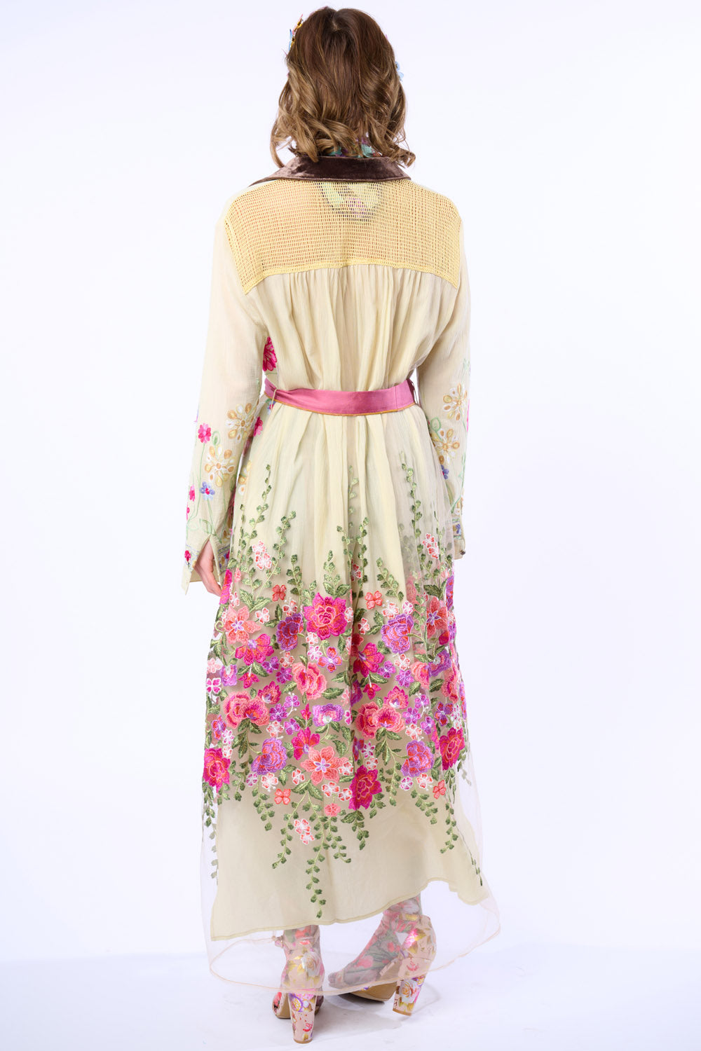 Cardellia Maxi Duster - Pastel Sage