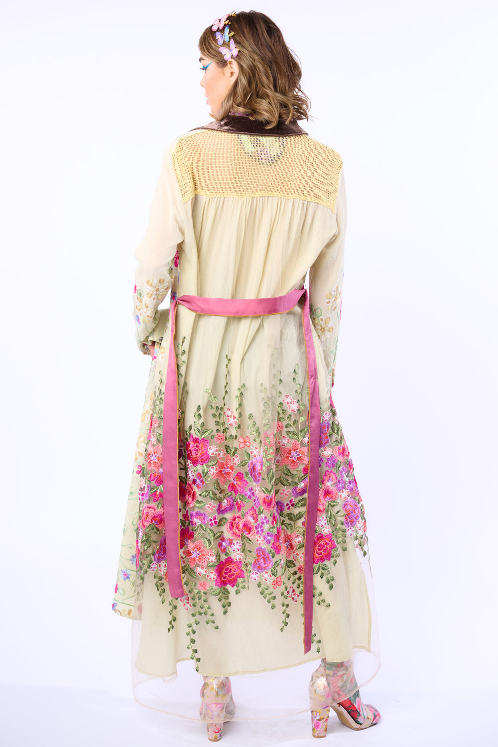 Cardellia Maxi Duster - Pastel Sage