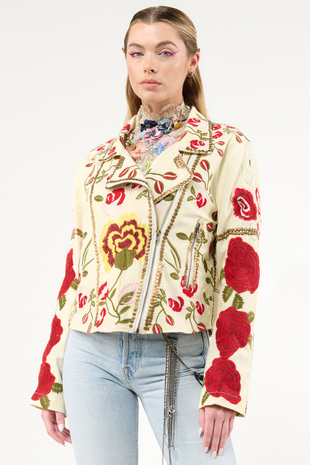 Carmen Embroidered Jacket - Ivory