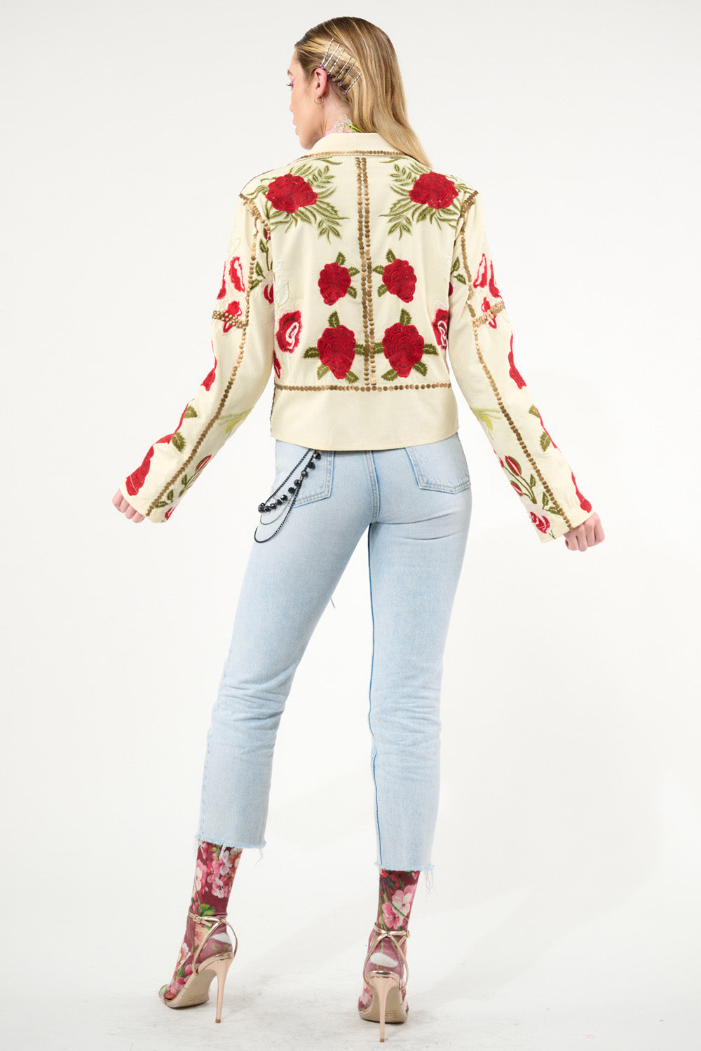 Carmen Embroidered Jacket - Ivory