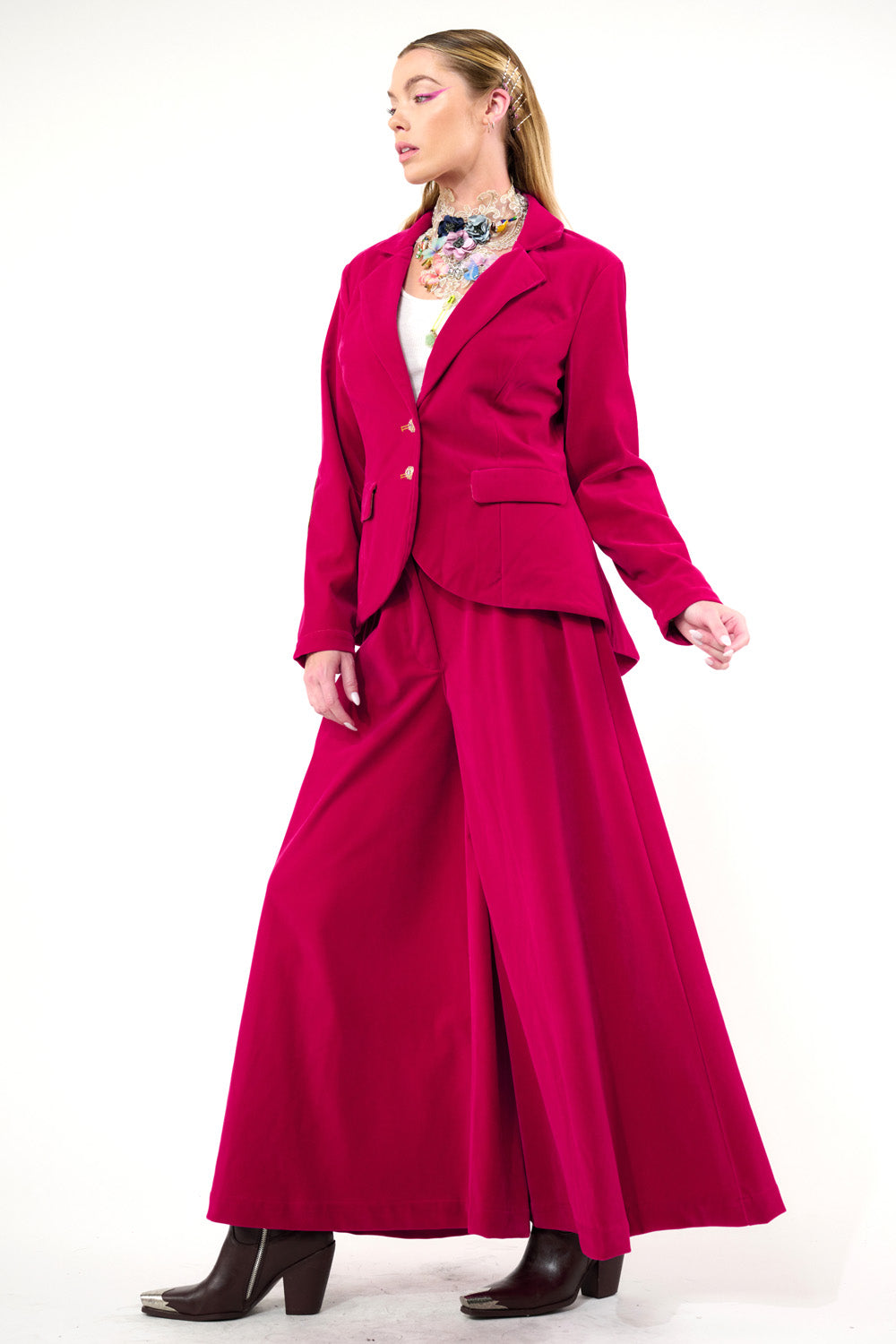 Jovie Blazer - Fuchsia