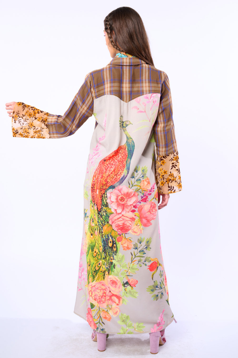 Anna Duster - Brown Plaid
