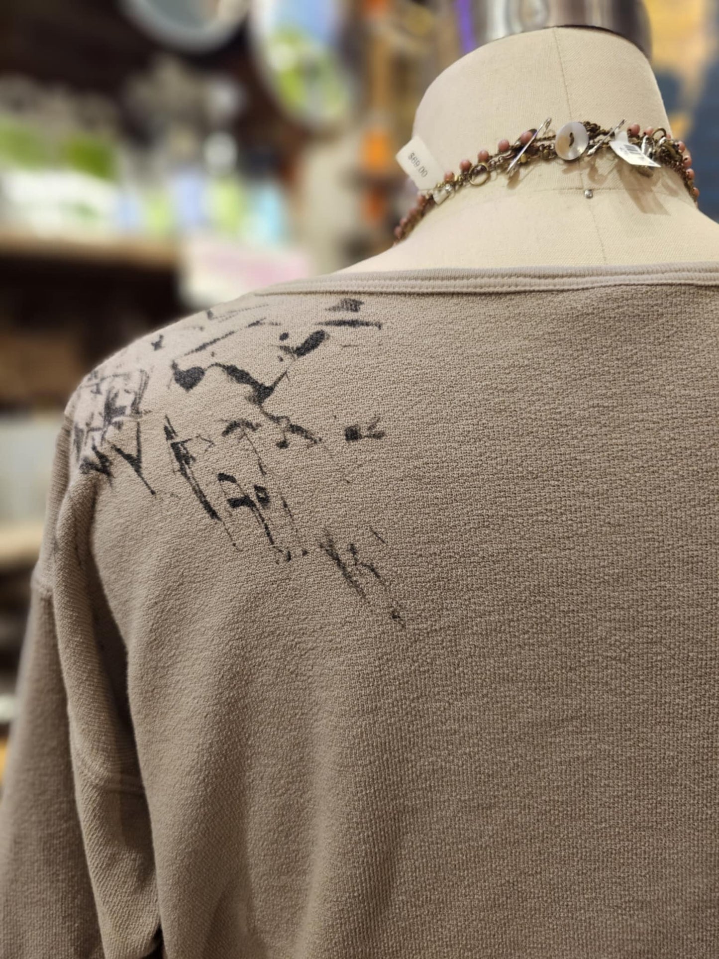 Painted Prairie Cotton Cropped Sweatshirt -Toobz Muir / Vanessa Lemen*