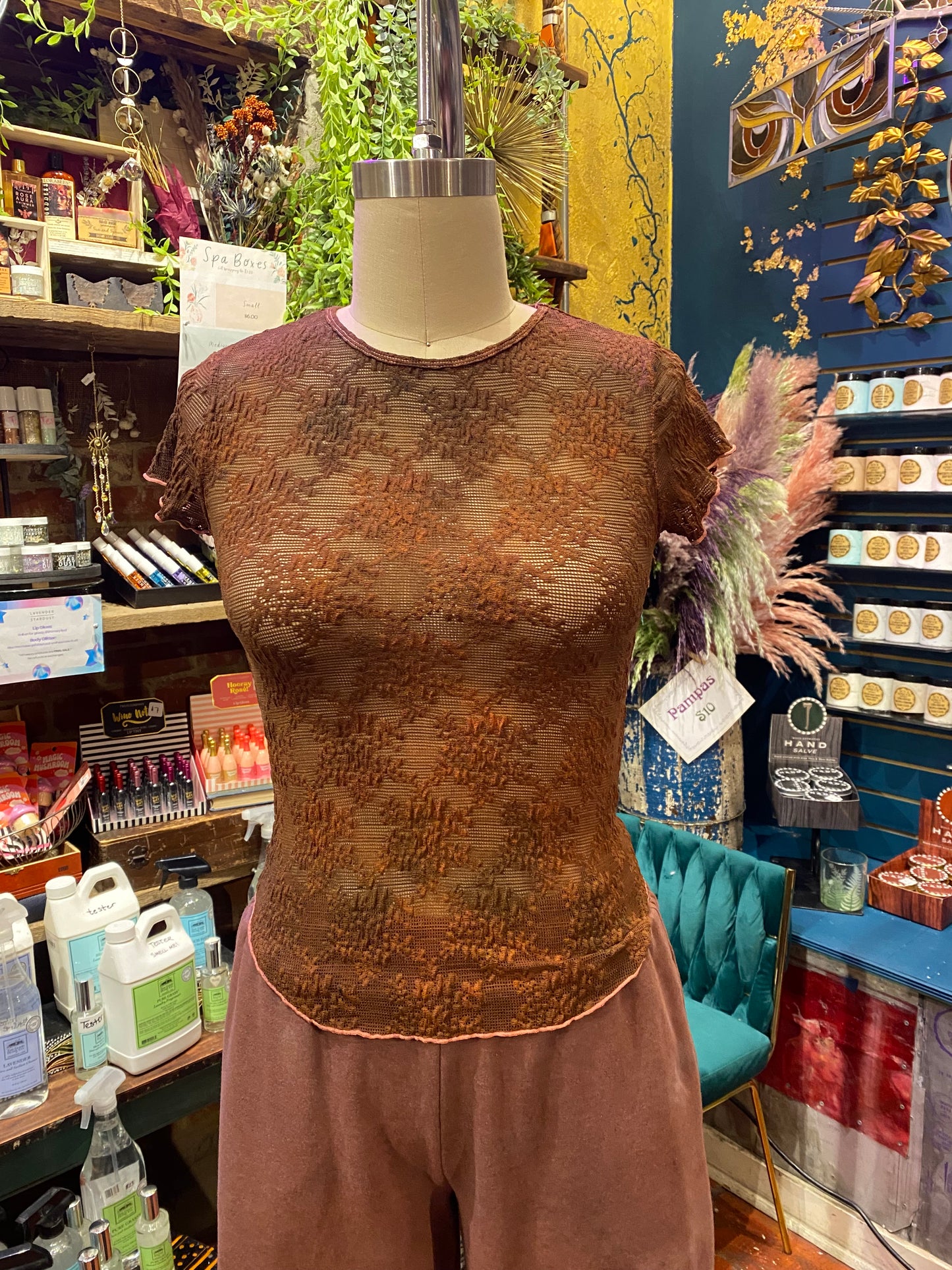 Custom Dyed Short Sleeve Lace - Fall