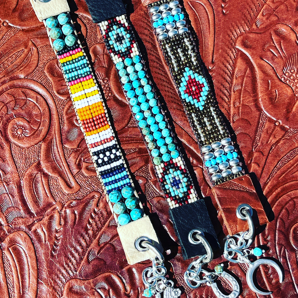 Midnight Cowboy Bandolita, Stacking Western Cuff Bracelet - La De Da