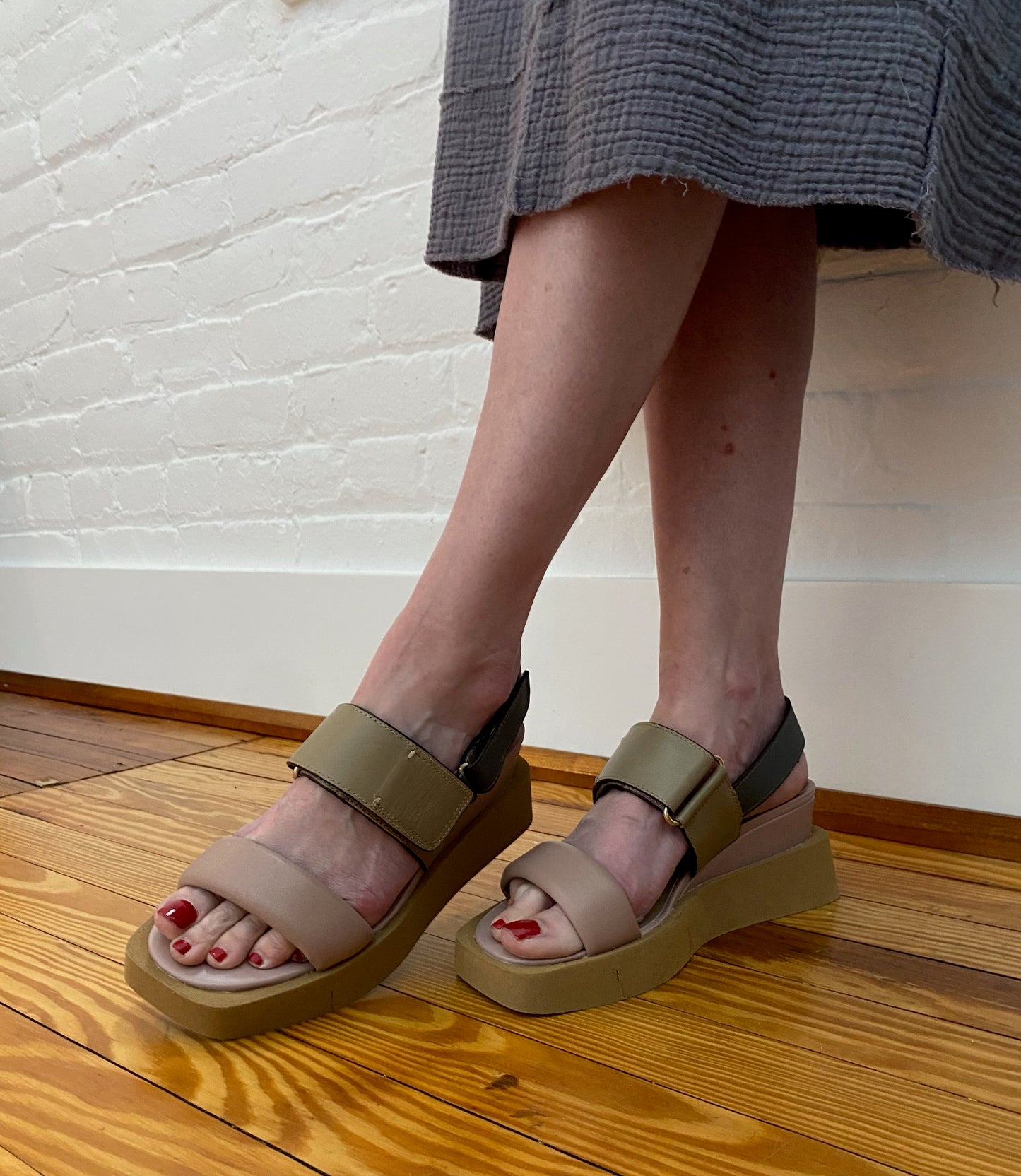 Paradox Platform Sandal- Chamois