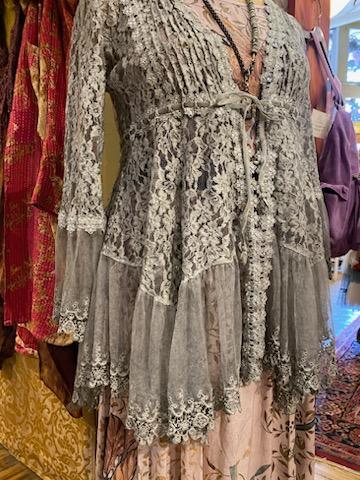 Grey Lace Duster