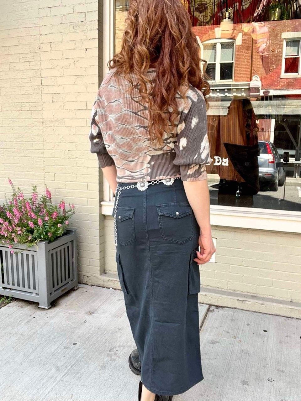 Tri Maxi Skirt - Licorice3