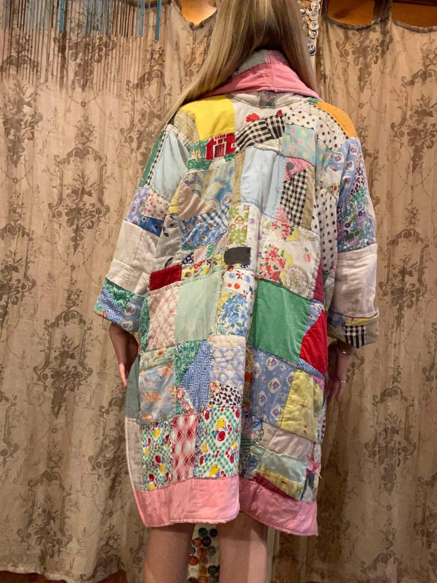 OOAK Handmade Upcycled Hi Lo Quilt Coat - Kadence*