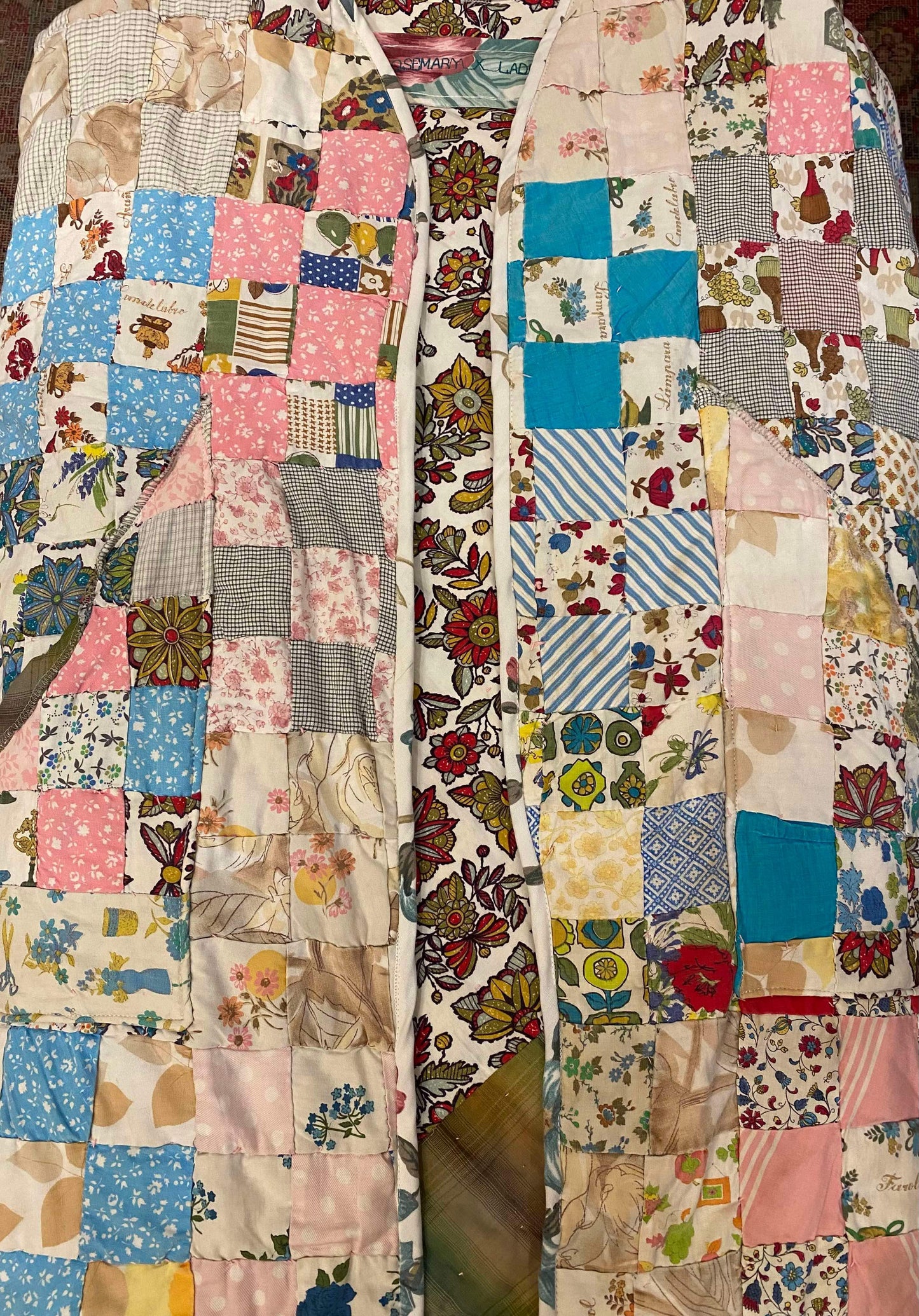 OOAK Handmade Upcycled Quilt Coat - Cosmo*
