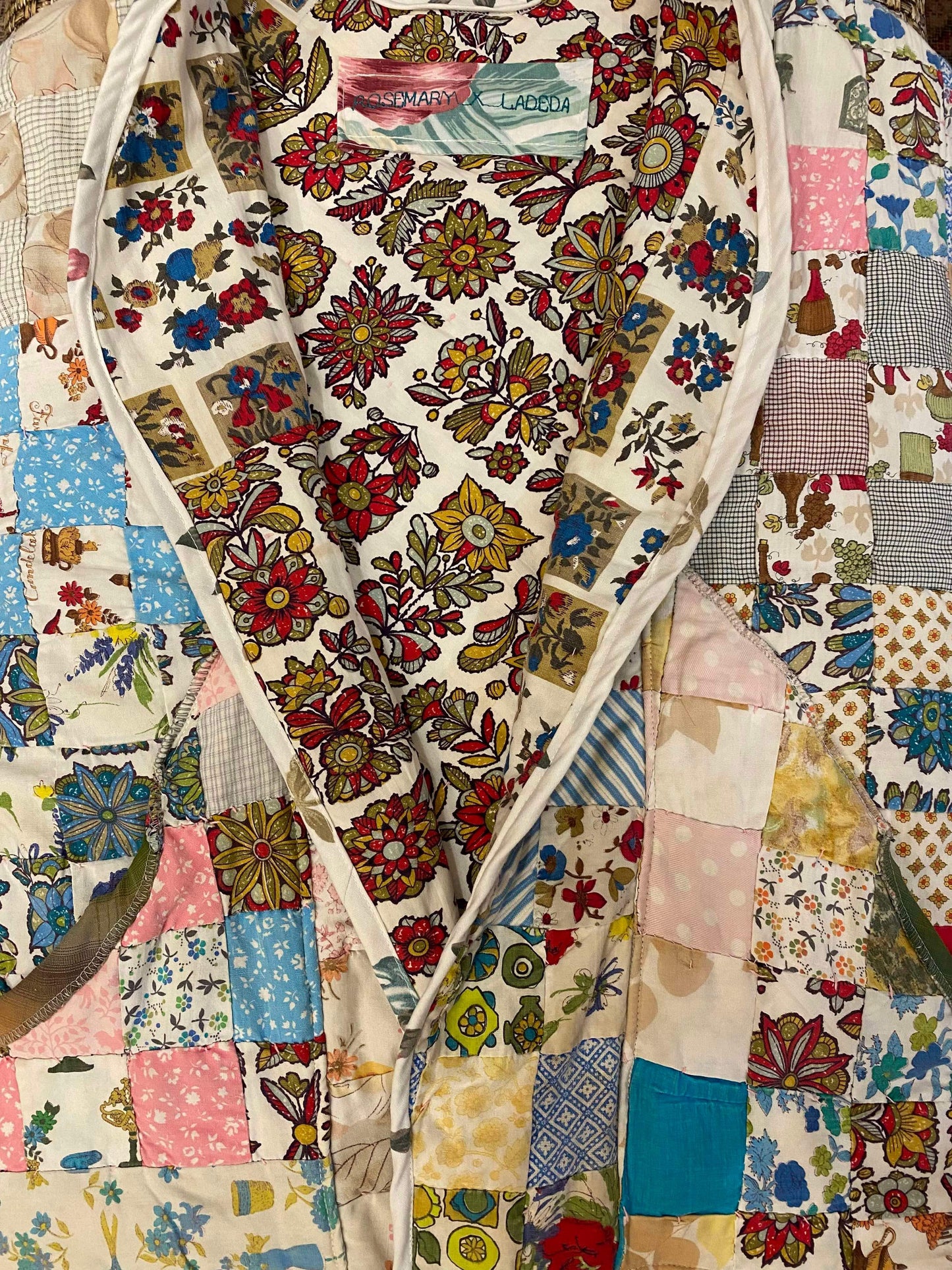 OOAK Handmade Upcycled Quilt Coat - Cosmo*