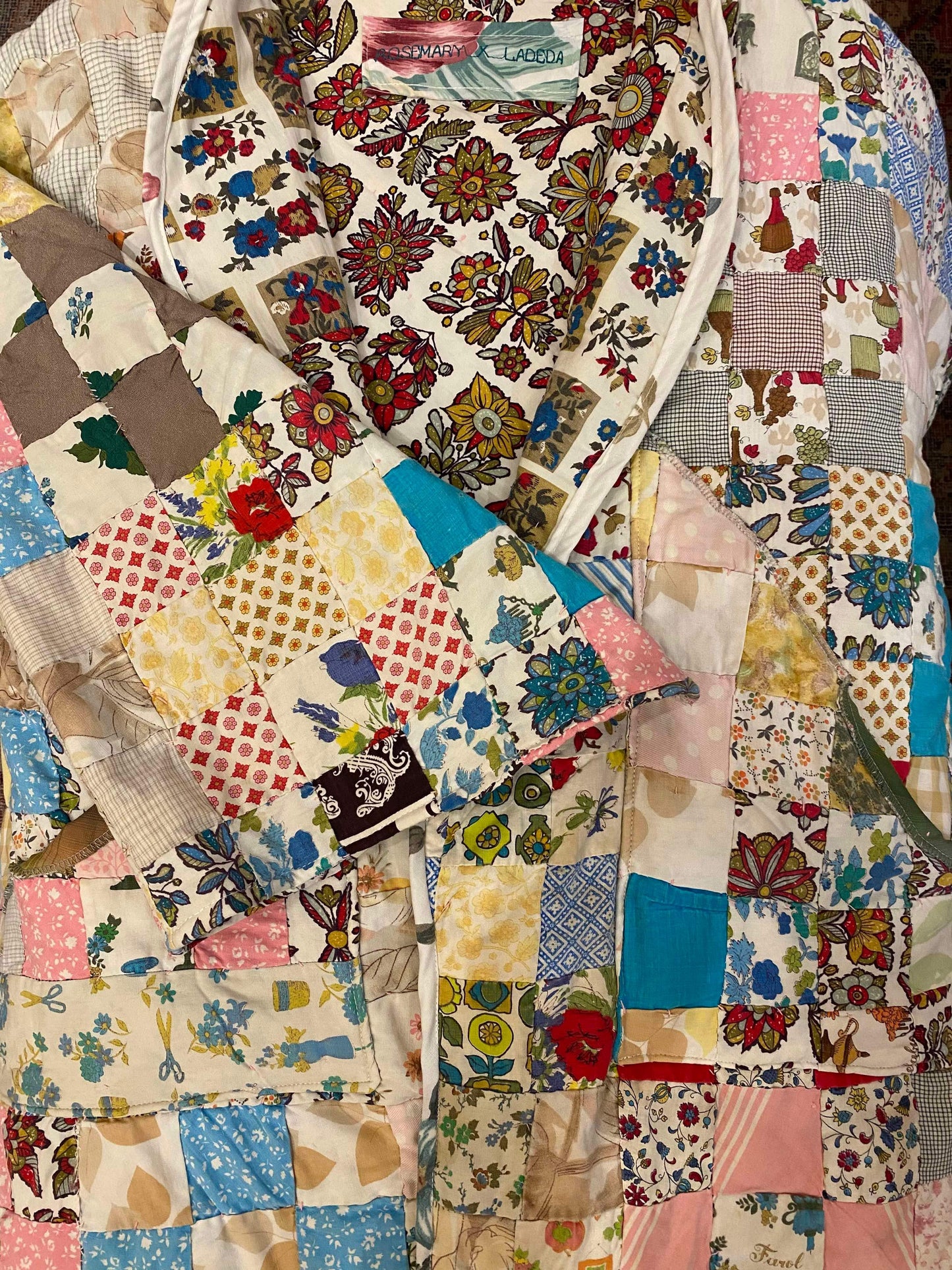 OOAK Handmade Upcycled Quilt Coat - Cosmo*