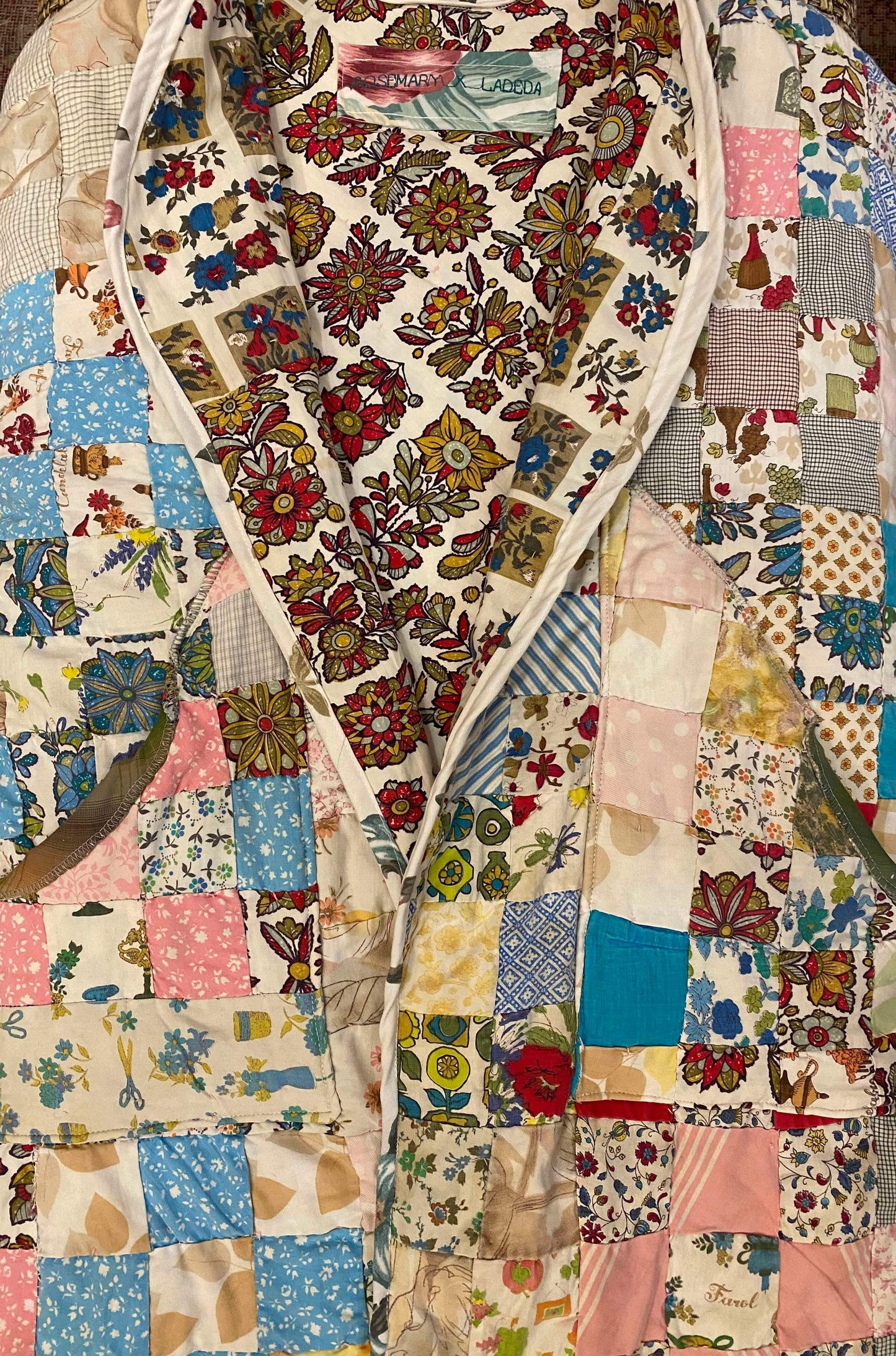 OOAK Handmade Upcycled Quilt Coat - Cosmo*