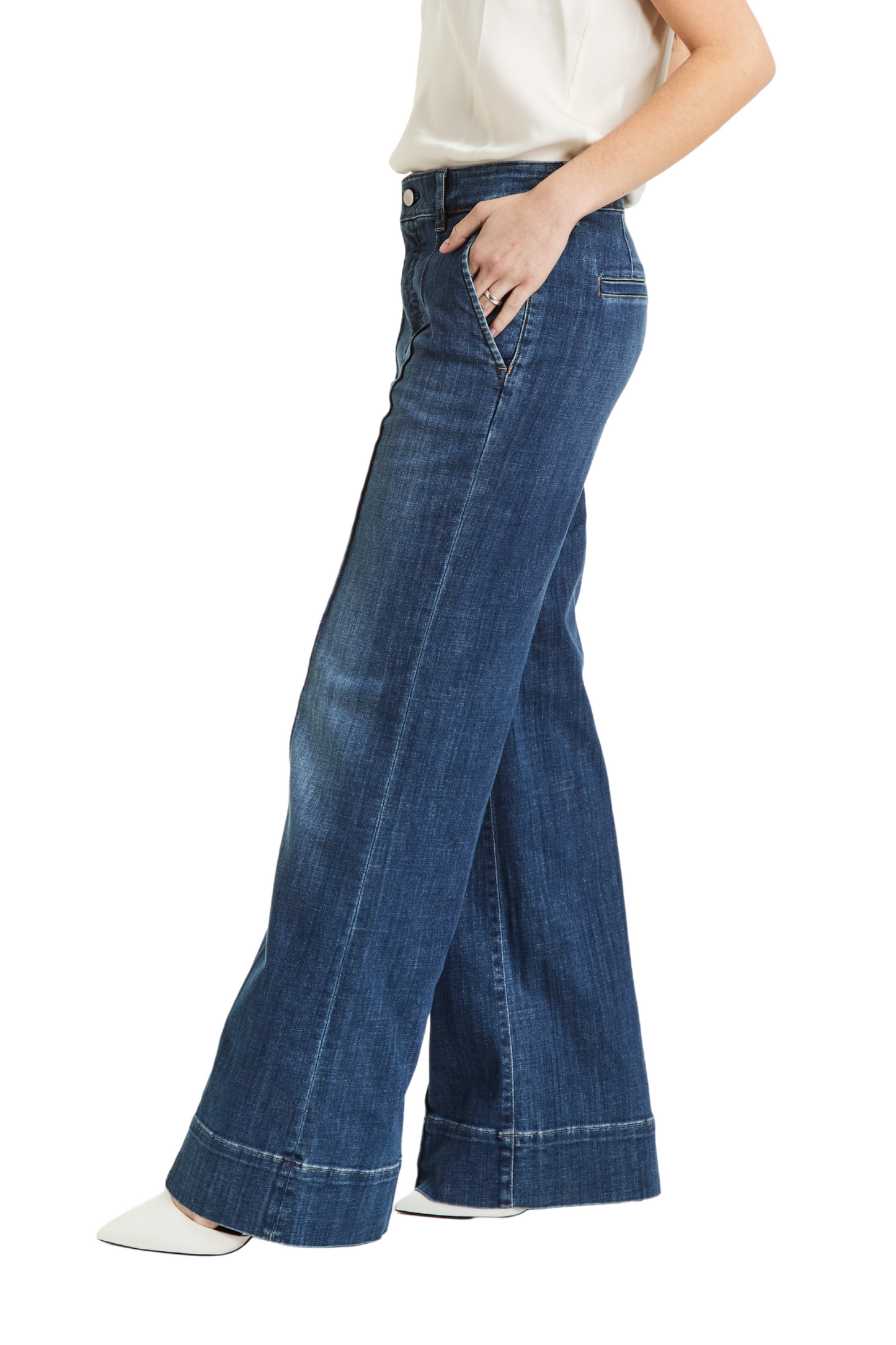 Front Seam Trouser - Indigo