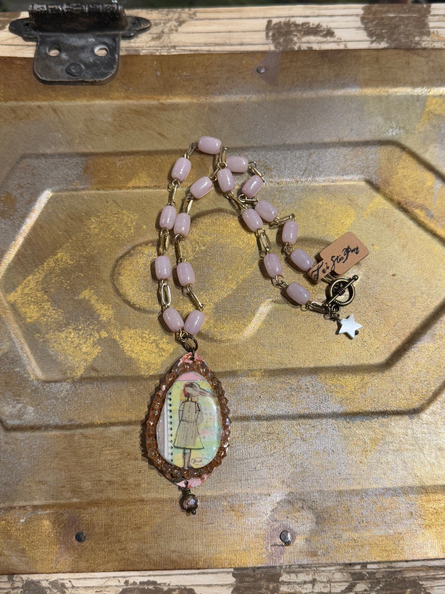 Duck Girl Necklace (Pink)*