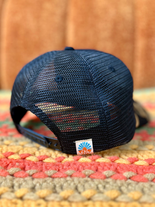 Sonoran scorpion chainstitch trucker hat