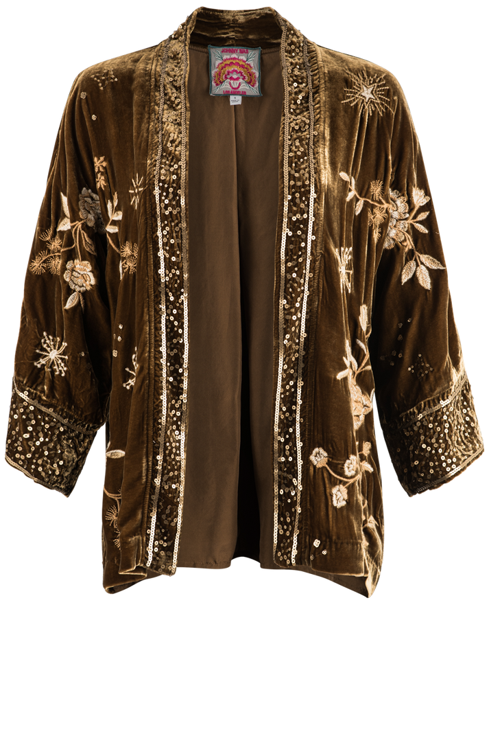Ally Velvet Kimono - La De Da