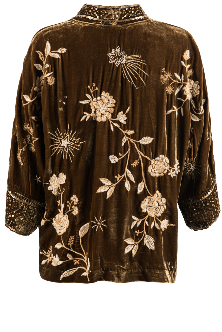 Ally Velvet Kimono - La De Da