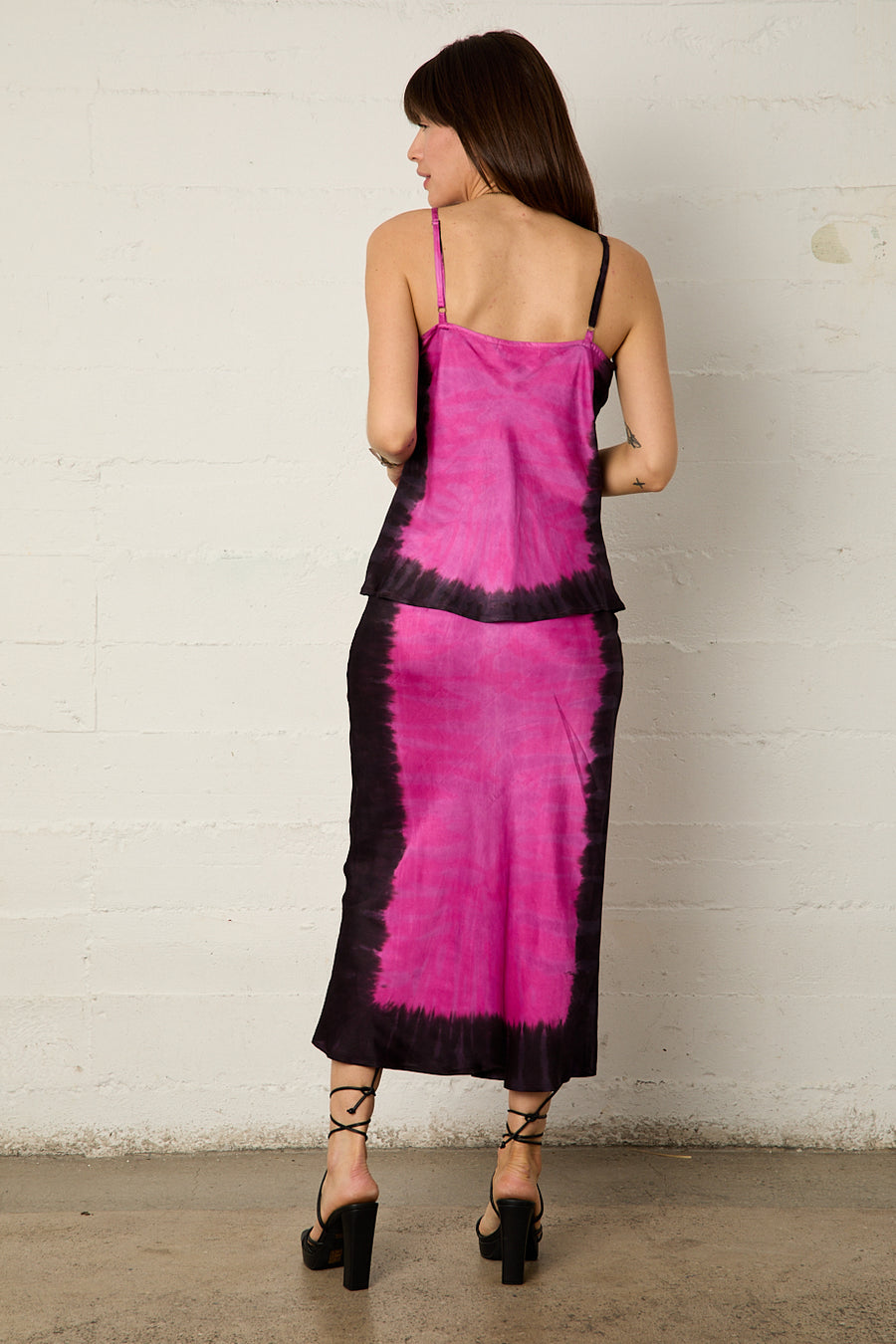 Ariel Bias Skirt - Passion Fruit