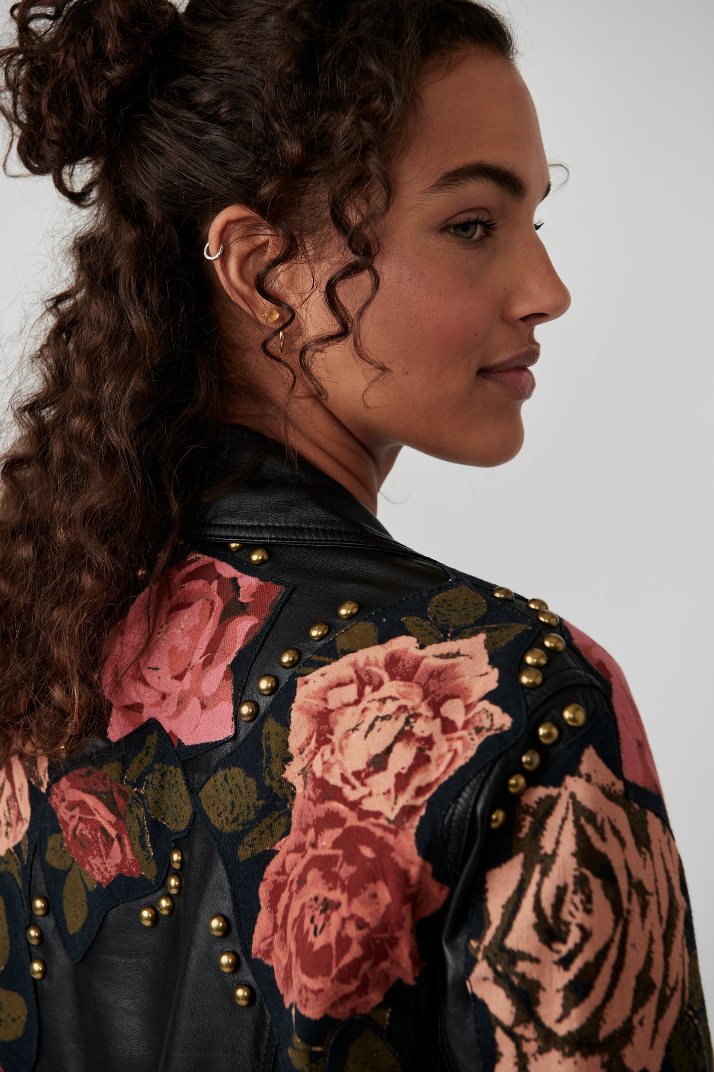 Rebel Rose Moto Leather Jacket - La De Da
