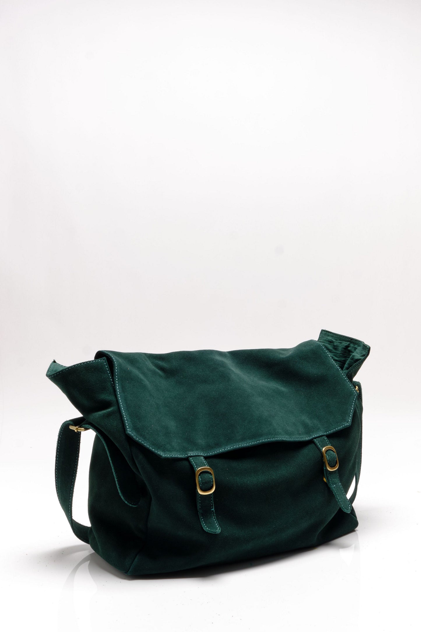Zahara Suede Messenger Bag - Enchanted Forest - La De Da