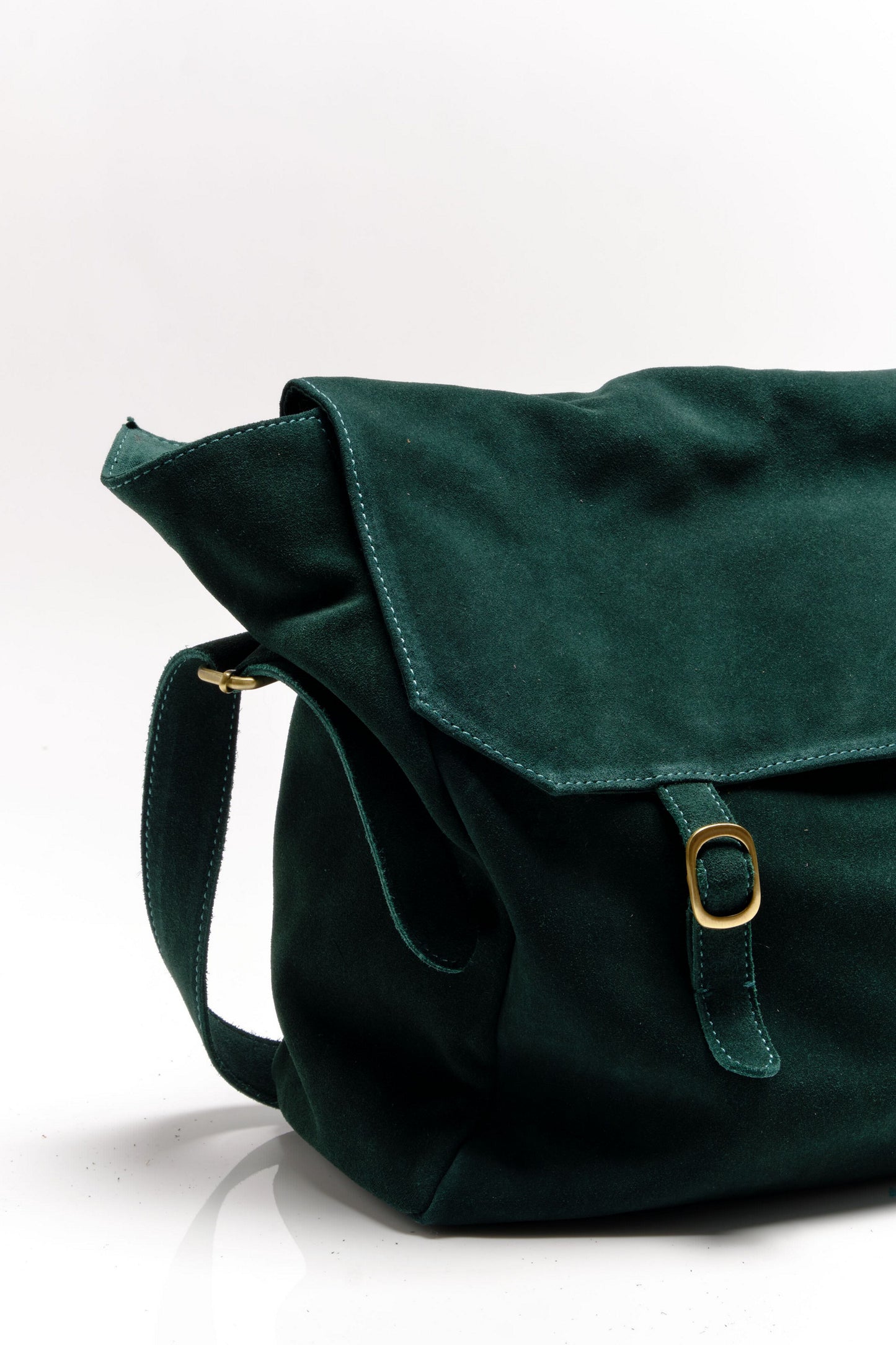 Zahara Suede Messenger Bag - Enchanted Forest - La De Da