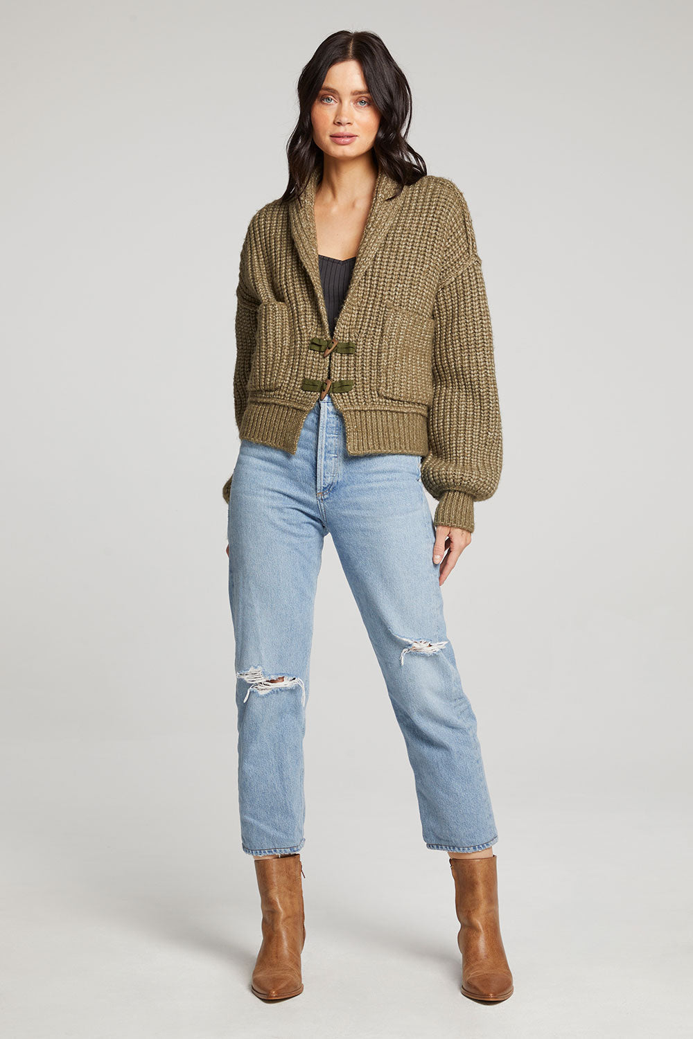 Rustic Olive Cain Sweater - La De Da