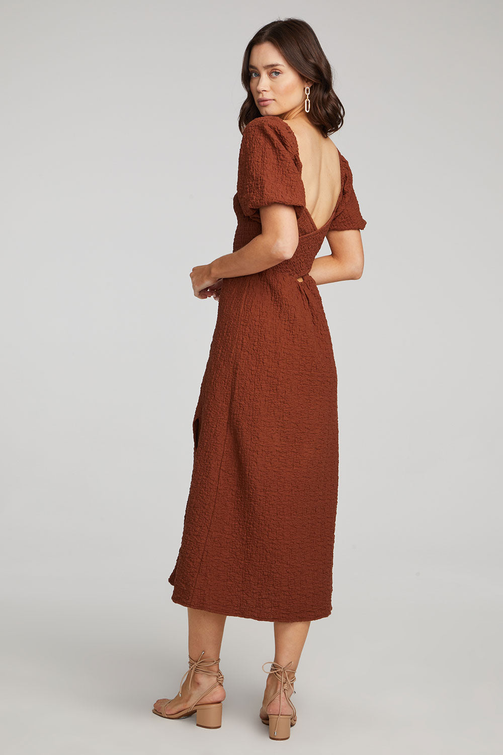 Fulmer Midi Dress-Pecan - La De Da