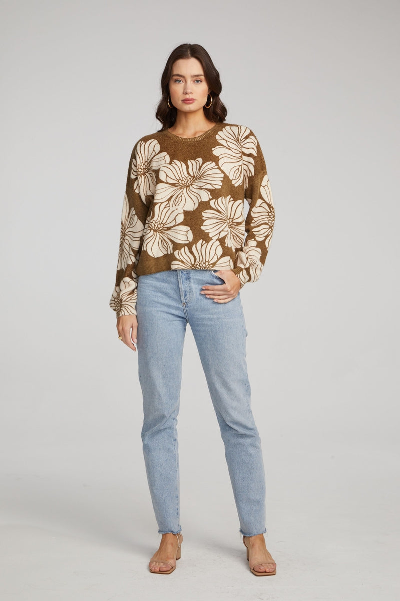 Ganna Sweater in Moss - La De Da