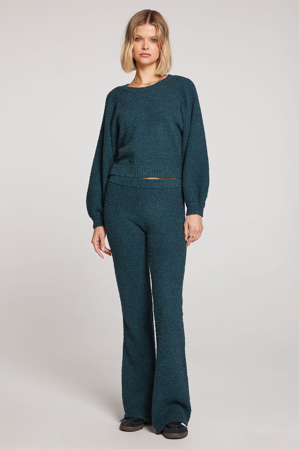 Noble Long Sleeve Cropped Sweater - Twilight