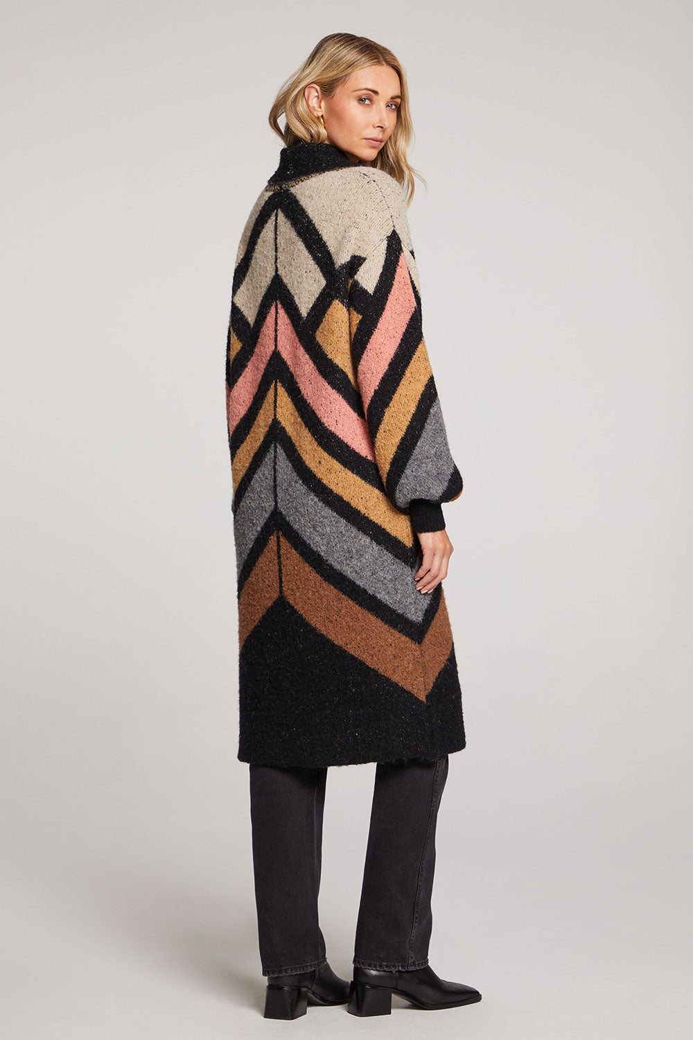 Charo Long Cardigan Sweater - Multi