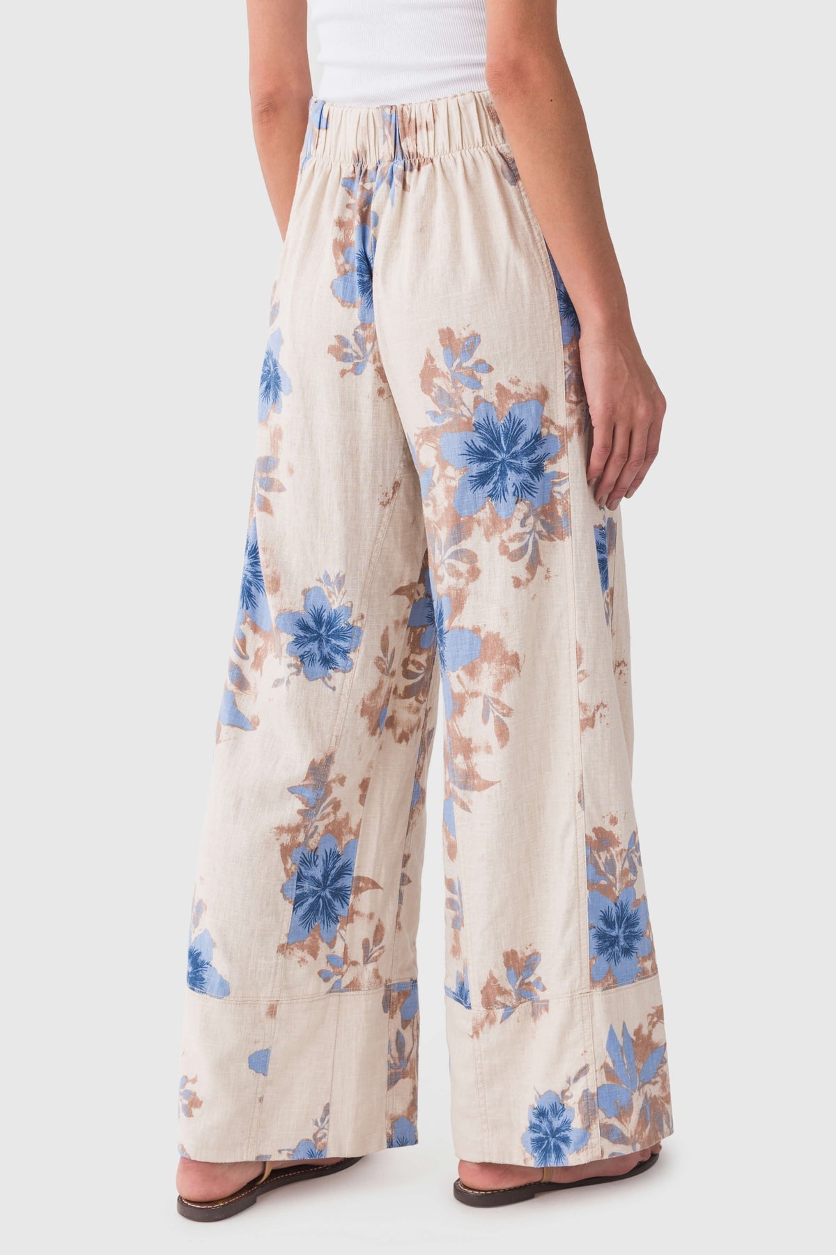 Days End Printed Linen - Ivory Combo Floral